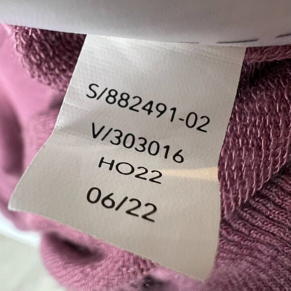 Athleta Top Womens Size SP Mauve Studio Barre Sweatshirt Thumb Holes Activewear - Picture 15 of 16